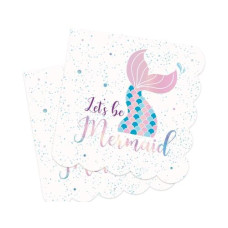 ScrapCooking Papierservietten Meerjungfrau 33 cm x 33 cm, 20 Stück
