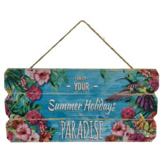 Dameco Bild mit Schriftzug 15 x 30 cm, Holz