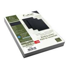 Exacompta Einbanddeckel Evercover 270 g/m², 100 Stück, Schwarz