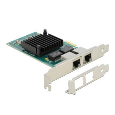 Delock Netzwerkkarte 2x 1Gbps, i350 PCI-Express x1 Delock Netzwerkkarte 2x 1Gbps, i350 PCI-Express x1