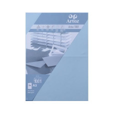 Artoz Blankokarte 1001, A5, 5 Blatt, Pastellblau