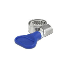 Delock Schlauchschellen-Set Edelstahl 400 SS 10-16 mm, Blau 5 Stück