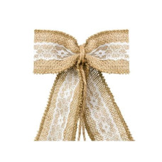 Partydeco Hochzeitsaccessoire Autodeko Set 5-teilig, Braun/Weiss Partydeco Hochzeitsaccessoire Autodeko Set 5-teilig, Braun/Weiss