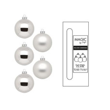 INGES CHRISTMAS DECOR Weihnachtskugel Frosty Silver Ø 6 cm 20 Stück INGES CHRISTMAS DECOR Weihnachtskugel Frosty Silver Ø 6 cm 20 Stück