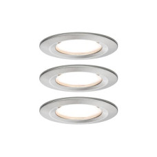 Paulmann Einbauspot Nova Coin 3-Stepdim Starr Set, 18W, 2700K, Eisen