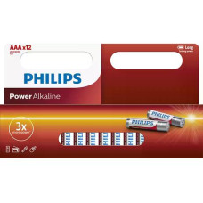 Philips Batterie Batterie Power Alkaline AAA 12 Stück