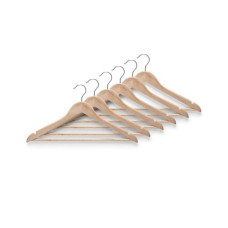 Zeller Present Kleiderbügel 6er Set nature 6 Stück, Beige