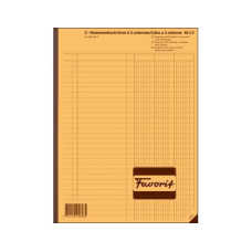 Favorit Durchschreibeblock 220 x 297 mm mit 3 Kolonnen, Weiss Favorit Durchschreibeblock 220 x 297 mm mit 3 Kolonnen, Weiss