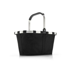 Reisenthel Einkaufskorb Carrybag Black Schwarz/Silber/Weiss