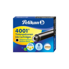 Pelikan Tintenpatrone 4001 Schwarz, 6 Stück Pelikan Tintenpatrone 4001 Schwarz, 6 Stück