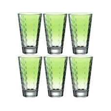 Leonardo Trinkglas Optic Pastell 300 ml, 6 Stück, Grün
