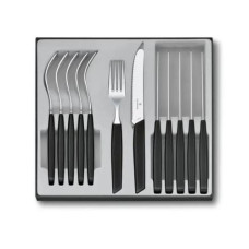 Victorinox Besteck-Set Swiss Modern 12-teilig, Schwarz