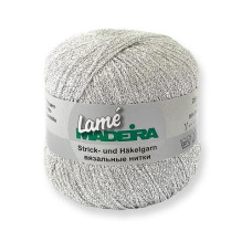 Madeira Häkel- und Strickgarn Lamé 25 g, 175 m, Silber Madeira Häkel- und Strickgarn Lamé 25 g, 175 m, Silber