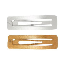 Creativ Company Haar-Clip 5.8 x 1.6 cm 4 Stück, Gold/Silber