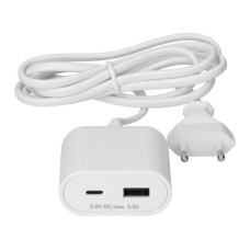 Max Hauri USB A+C-Verlängerung mit Zuleitung 1.5 m Weiss Max Hauri USB A+C-Verlängerung mit Zuleitung 1.5 m Weiss