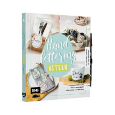 EMF Bastelbuch Ostern Handlettering 1 Stück, Mehrfarbig