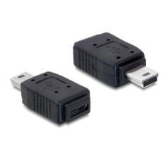 Delock USB 2.0 Adapter USB-MiniB Stecker - USB-MicroB Buchse Delock USB 2.0 Adapter USB-MiniB Stecker - USB-MicroB Buchse