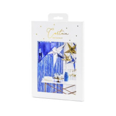 Partydeco Partyaccessoire Vorhang 90 x 250 cm, Dunkelblau Partydeco Partyaccessoire Vorhang 90 x 250 cm, Dunkelblau