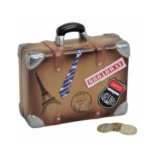 G. Wurm Spardose Koffer 6 x 14 x 13 cm