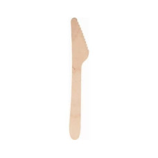 Papstar Einweg-Messer Pure 25 Stück Braun