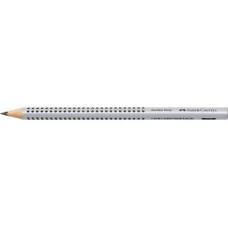Faber-Castell Bleistift Jumbo Grip 2001 B, Silber Faber-Castell Bleistift Jumbo Grip 2001 B, Silber