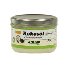 Anibio Hunde-Nahrungsergänzung Kokosöl + Schwarzkümmelöl, 200 ml
