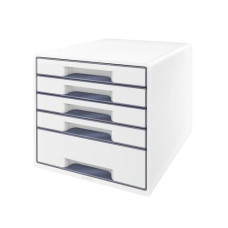 Leitz Schubladenbox Wow Cube 5 Weiss Leitz Schubladenbox Wow Cube 5 Weiss