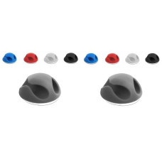 Delock Kabelhalter 4 mm, 5x2 Stück, farbig, 2 Durchführungen Delock Kabelhalter 4 mm, 5x2 Stück, farbig, 2 Durchführungen