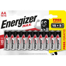 Energizer Batterie Max AA 15+5 Stück