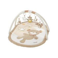 fehn Krabbeldecke mit Spielbogen Bär Rainbow