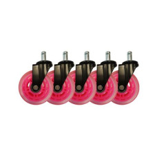 LC-Power Gaming Stuhlrollen 5er Set Pink