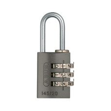 Abus Zahlenschloss 145/20 Lock-Tag Titanium Aluminium
