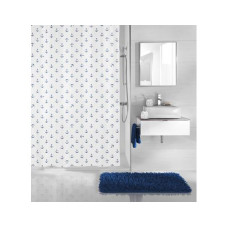 Kleine Wolke Duschvorhang Anchor 180 x 180 cm, Dunkelblau/Weiss Kleine Wolke Duschvorhang Anchor 180 x 180 cm, Dunkelblau/Weiss