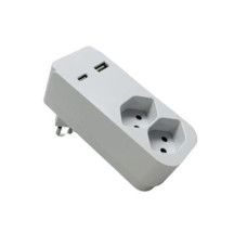 Schönenberger Abzweigstecker 2xT13 USB-A+C 2