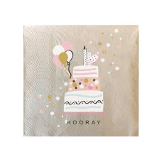 Chic Mic Papierservietten Hooray 33 cm x 33 cm, 20 Stück Chic Mic Papierservietten Hooray 33 cm x 33 cm, 20 Stück