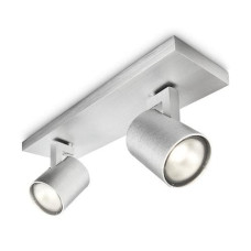 Philips Aufbauspot Runner, 2 x GU10, 20 W, Silber