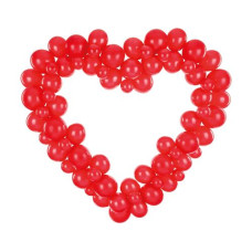 Partydeco Luftballon Herz Rot, 166 x 160 cm, 68 Ballons Partydeco Luftballon Herz Rot, 166 x 160 cm, 68 Ballons