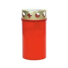 müller Kerzen Grabkerze klein mit Golddeckel 12 x 6 cm, Rot müller Kerzen Grabkerze klein mit Golddeckel 12 x 6 cm, Rot