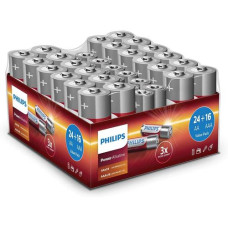 Philips Batterie Batterie Alkaline Pack 24x AA, 16x AAA 40 Stück