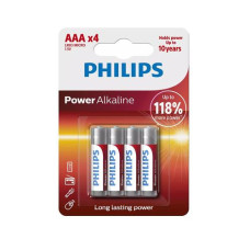 Philips Batterie Batterie Power Alkaline AAA 4 Stück