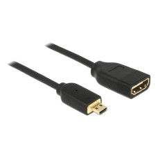 Delock Kabel 4K 60Hz Micro-HDMI (HDMI-D) - HDMI, 0.2 m Delock Kabel 4K 60Hz Micro-HDMI (HDMI-D) - HDMI, 0.2 m