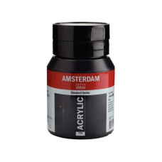 Amsterdam Acrylfarbe Standard Series Oxidschwarz deckend, 500 ml