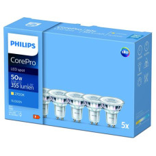 Philips Professional Lampe CorePro LEDspot 4.6-50W GU10 827 36D 5 Stk.
