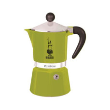 Bialetti Espressokocher Rainbow 3 Tassen, Grün