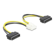 Delock Stromkabel 2x SATA - 8Pin EPS 15 cm Delock Stromkabel 2x SATA - 8Pin EPS 15 cm