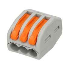 WAGO Verbindungsklemme Wago Klemme 3L 3-fach, 15 Stück WAGO Verbindungsklemme Wago Klemme 3L 3-fach, 15 Stück