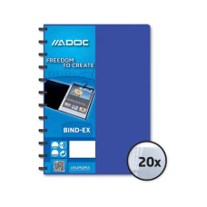 Adoc Sichtbuch Bind-Ex A4, 20 Taschen, Blau