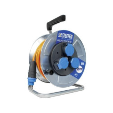 STEFFEN Kabelrolle Professional 30 m 3x T13, IP55, Silber STEFFEN Kabelrolle Professional 30 m 3x T13, IP55, Silber