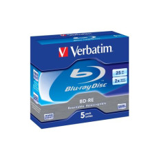Verbatim BD-RE 25 GB, Jewelcase (5 Stück) Verbatim BD-RE 25 GB, Jewelcase (5 Stück)