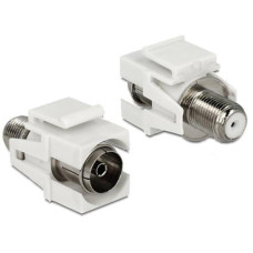 Delock Keystone-Modul EC - F, (f-f) flache Montage Delock Keystone-Modul EC - F, (f-f) flache Montage